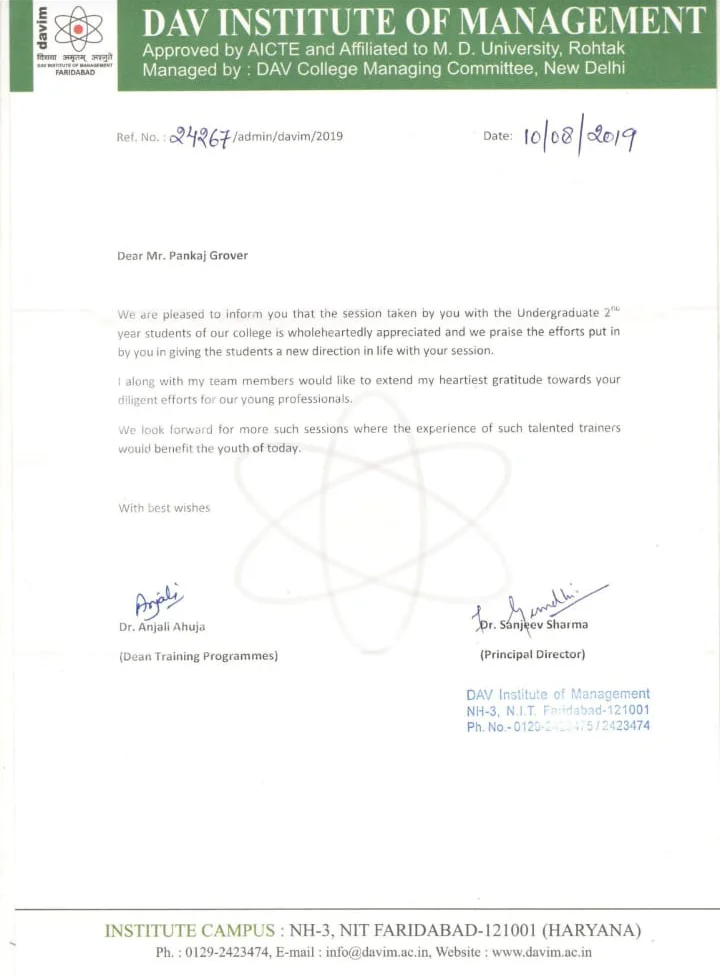 Certificates