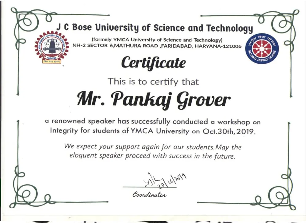 Certificates